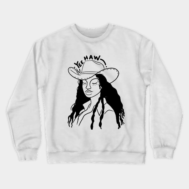 YeeHaw Crewneck Sweatshirt by bananapeppersart